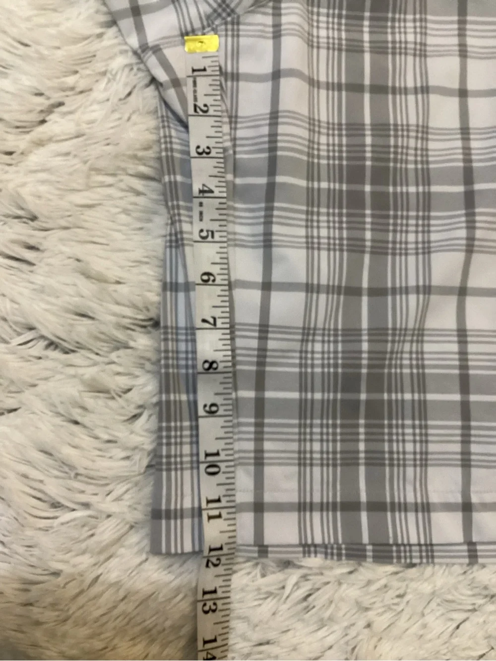 Nike Golf Men’s Dri-FIT Plaid Golf Shorts Gray White Size 36
